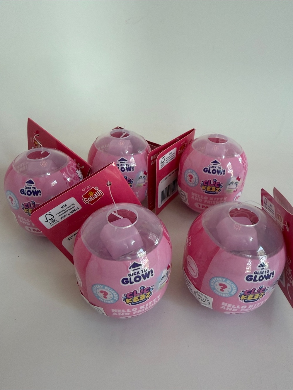 Hello Kitty Clickeez - Glow x 5
